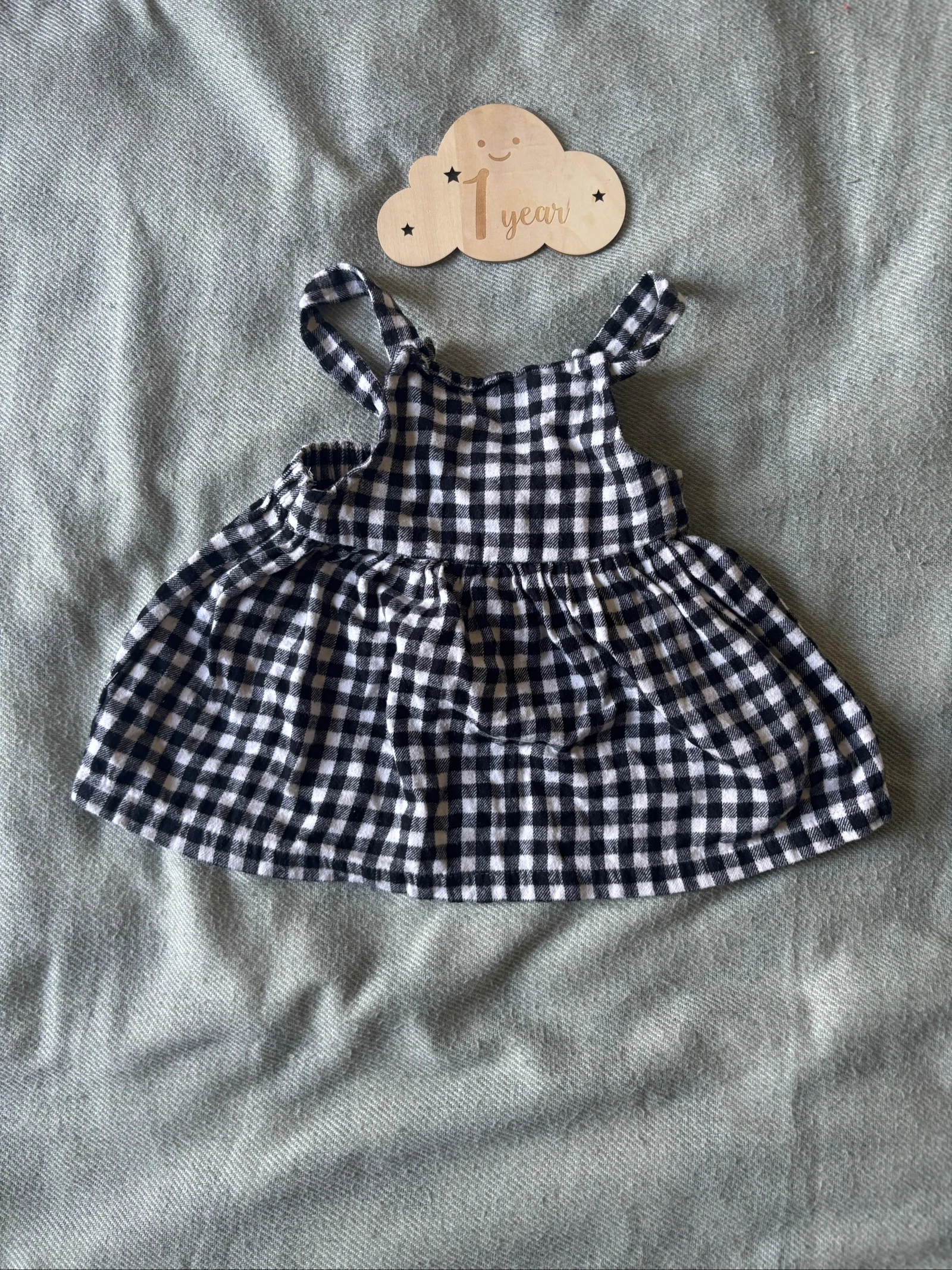 229/ Robe à carreaux - Zeeman - 12 mois - 74 cm